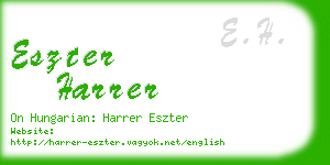 eszter harrer business card